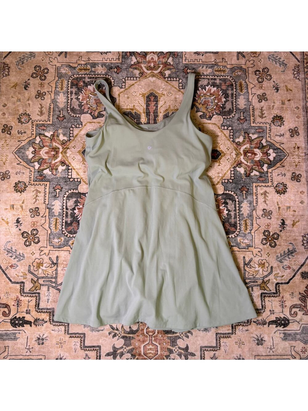 Lululemon Align Dress in Palm Court Tennis Athletic One Piece Size 14 Green